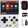 Miyoo Mini V4 Handheld Video Game Console, 2.8 inch IPS Screen Retro Video with 128GB Card & 11000+ Games, Built in Open Source System Portable Retro Game Console (White, 128G)