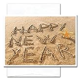 Starfish: New Year Holiday Cards - box of 10 cards & envelopes