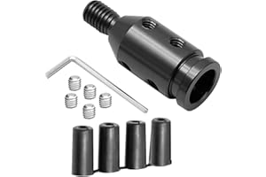 EATAKWARD Universal Shift Knob Adapter, M12x1.25 Thread Car Gear Shift Knob Adapter Shifter Adapter for Non-Threaded Manual S