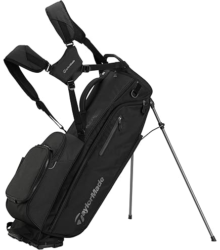 TaylorMade FLEXTECH ゴルフバッグ 黒 TaylorMade Golf FLEXTECH LITE Bag, Black, Stand Bags