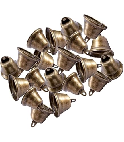 Lot De 9 Grelots Vintage En Bronze - 2,5 Cm - Parfait Pour Décorations Et Loisirs Créatifs