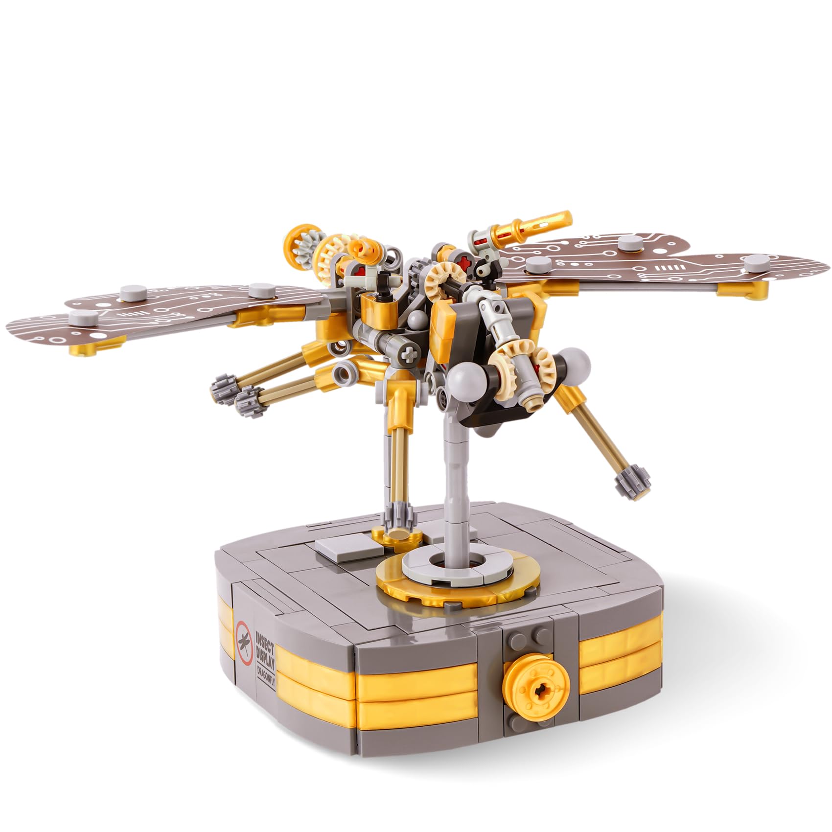 Oichy Animal Blocks Building Sets Movable Flying Dragonfly Model Toy Sets Mechanical Insect Building Bricks for Gifts Decoration and Collection (418pcs) — image 1