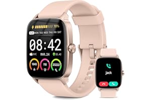 Smart Watch for Men Women, Bluetooth Call Smartwatch with AI Voice, 1.85" HD Fitness Watch, Heart Rate/Steps/Sleep Monitor, 1
