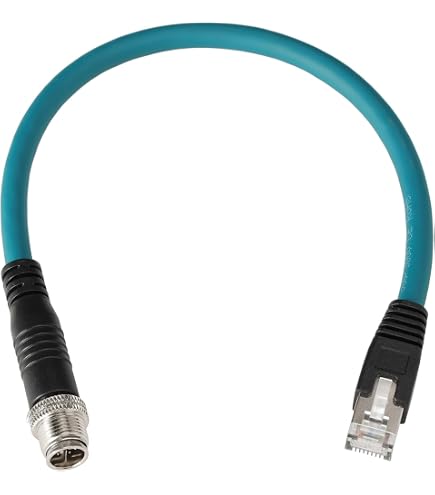 Amazon.com: DRRI M12 A-Code 8pins Male to RJ45 Ethernet Cat6 Cable
