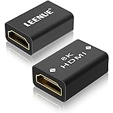 LEENUE HDMI Coupler 8K, Female to Female 2.1 HDMI Adapter, HDMI Connector 8K@60Hz / 4K@120Hz HDR Extender for HDTV, Laptop, P