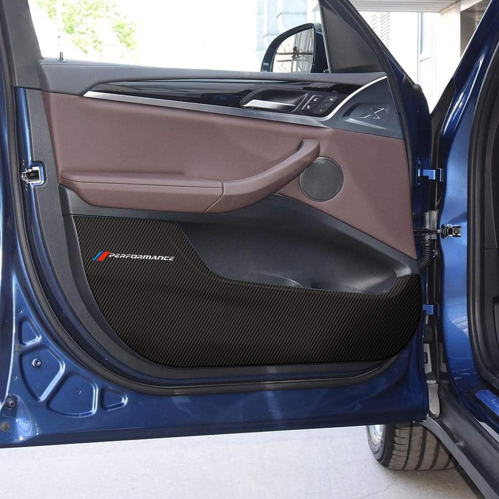 5D Carbon Fiber Door Anti Kick pad Sticker Door Protection Side Edge Film Protector Stickers for BMW X3 G01 2018 Cay Styling Accessories (4pcs Door Anti Kick Pad)