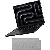 Soonjet for MacBook Pro 14 inch Case M5 M4 2025 2024-2021 M3 M2 M1 Pro/Max [100% Match Official Color] Clear Hard Shell + Laptop Keyboard Cover - Space Black