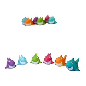 Colorful Shark Squirt Toys