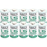 iNFISAN 10 X LS14250 1/2 AA 3.6v Battery 14250 Can Use for Dogwatch R9 Leash 1200mAh High Capacity