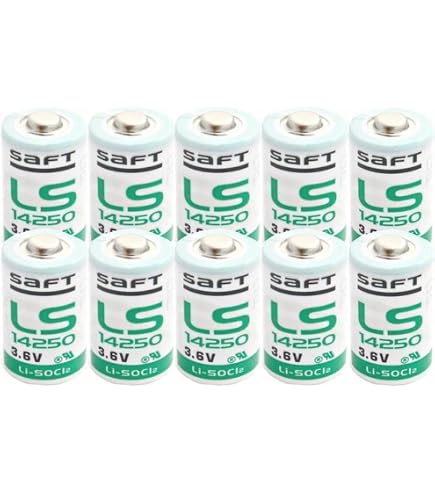 4x Saft Lithium 3,6V Batterie LS 14250 - 1/2 AA - LS14250 Li-SOCl2 4x Saft Lithium 3,6V Batterie LS 14250 - 1/2 AA - LS14250 Li-SOCl2
