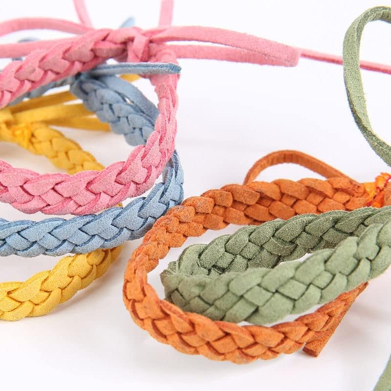 Pulsera repelente de mosquitos 10 unidades, de cuero ajustable libre de DEET, bandas naturales repelentes de insectos para adultos y niños, 350 horas de protección repelente de insectos
