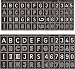 Alliance Model Works 1:35 German Large Numbers Letters Stencil Mask #LW35028