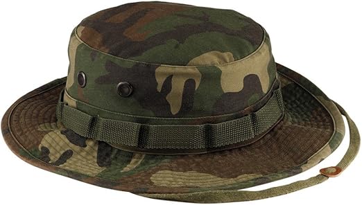woodland camo boonie hat
