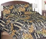 Regal Comfort Black Woodland Camo Comforter & Sheet Set Bed in a Bag- King -