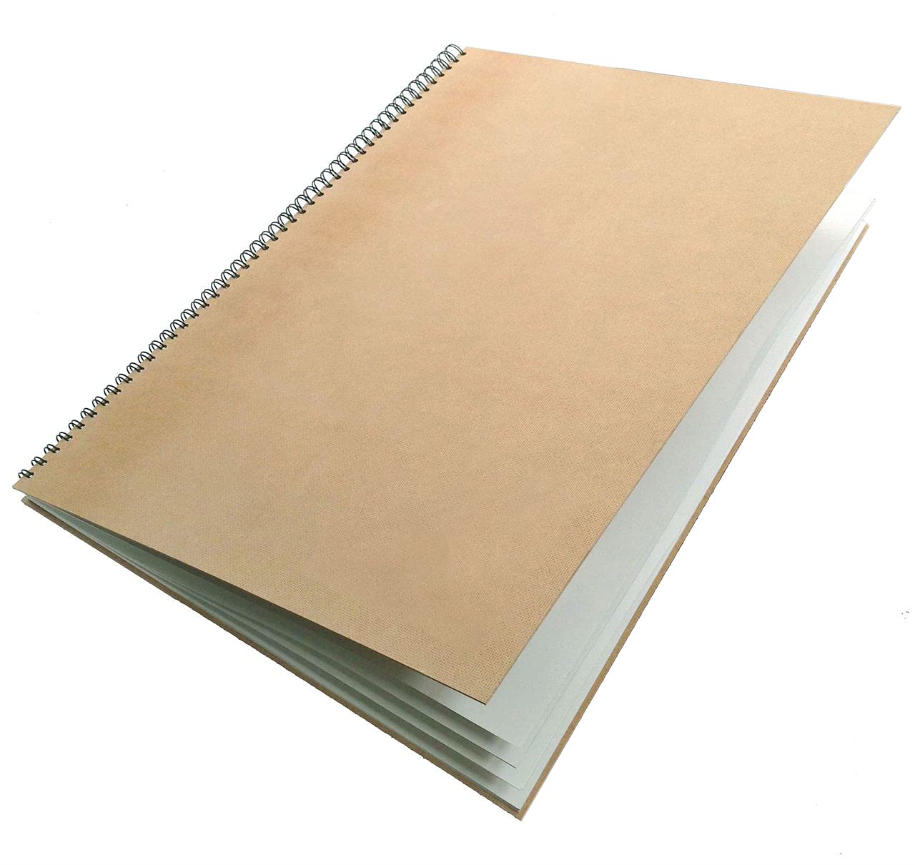 Artway Enviro – Spiral Bound A2 Sketchbook – Portrait - 70 Sides/35 Pages of Recycled 170gsm Drawing Paper – 100% Recycled Sketchbook / Scrapbook, White