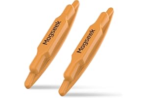 MOGSEEK 2 PCS Magnetic Stud Finder, No Batteries Required, Stud Finder Easy to Locate Screws, Metal Studs and Nails, Nail Locator for Drywall and Wood (Orange)
