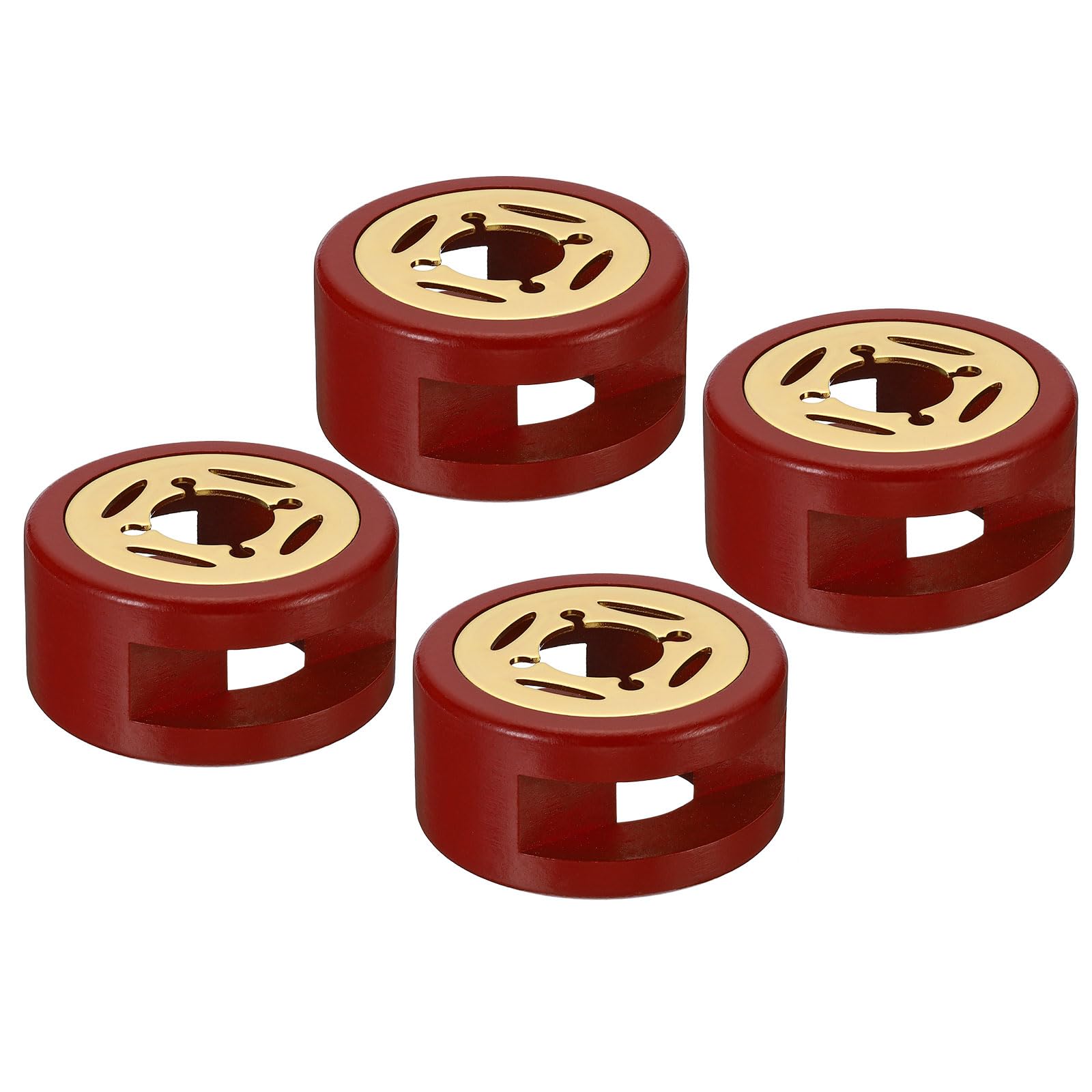 PATIKIL Wax Seal Warmer, 4 Pack Wax Seal Melter Retro Melt Stove Pot Furnace Tool for Wax Sealing Beads Stamp Letter Envelope, Red