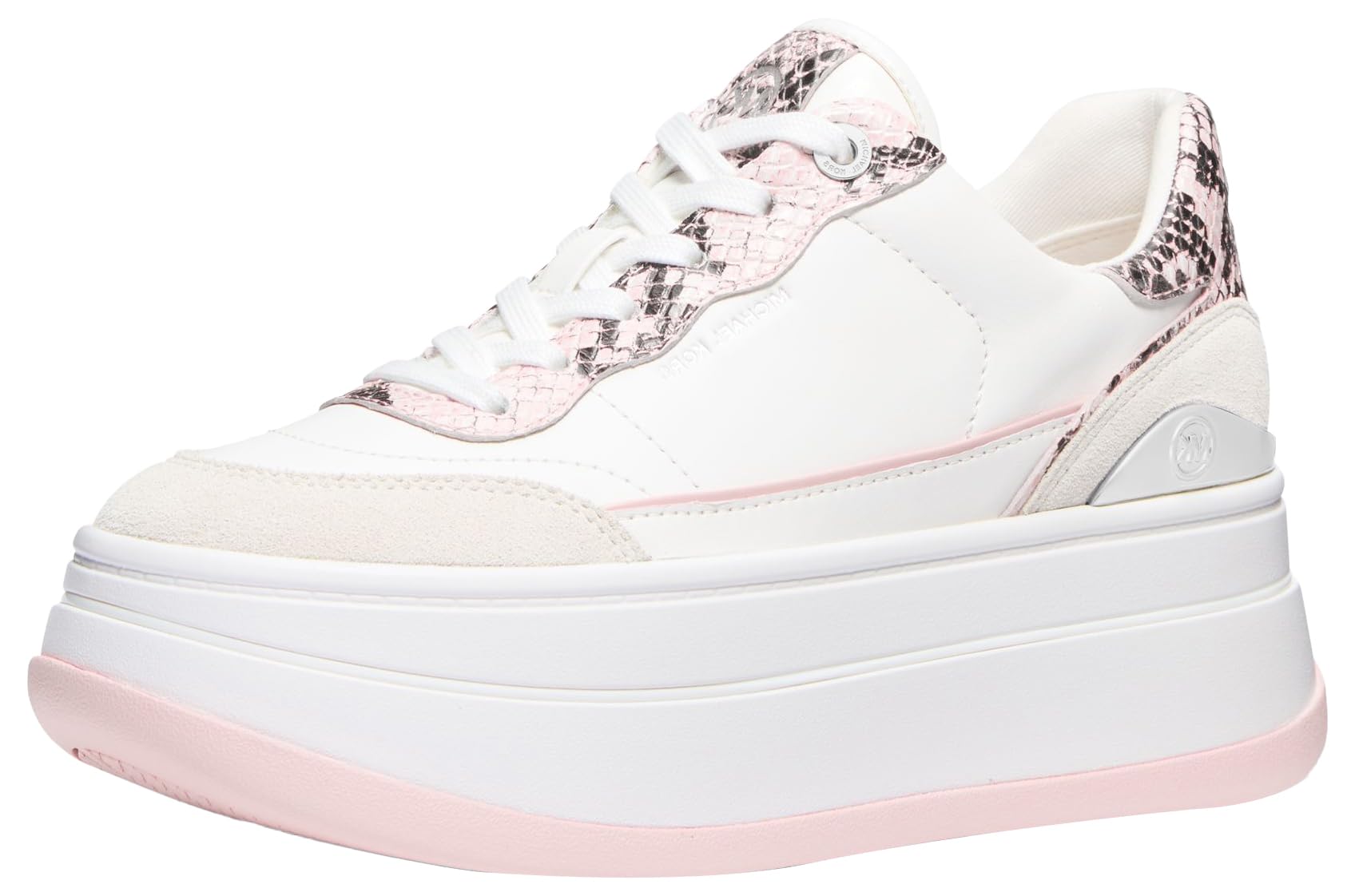 Michael Kors Womens Hayes Lace Up Smokey Rose 8 Medium