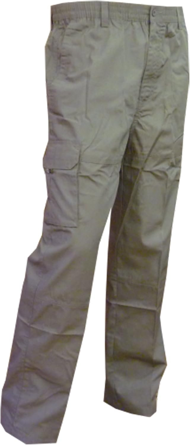 Mens Fully Elasticated Waist Cargo Combat Rugby Style Trousers Summer