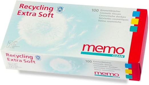 Pañuelos de papel reciclado Memo. Caja de 100 uds.: Amazon.es: Hogar