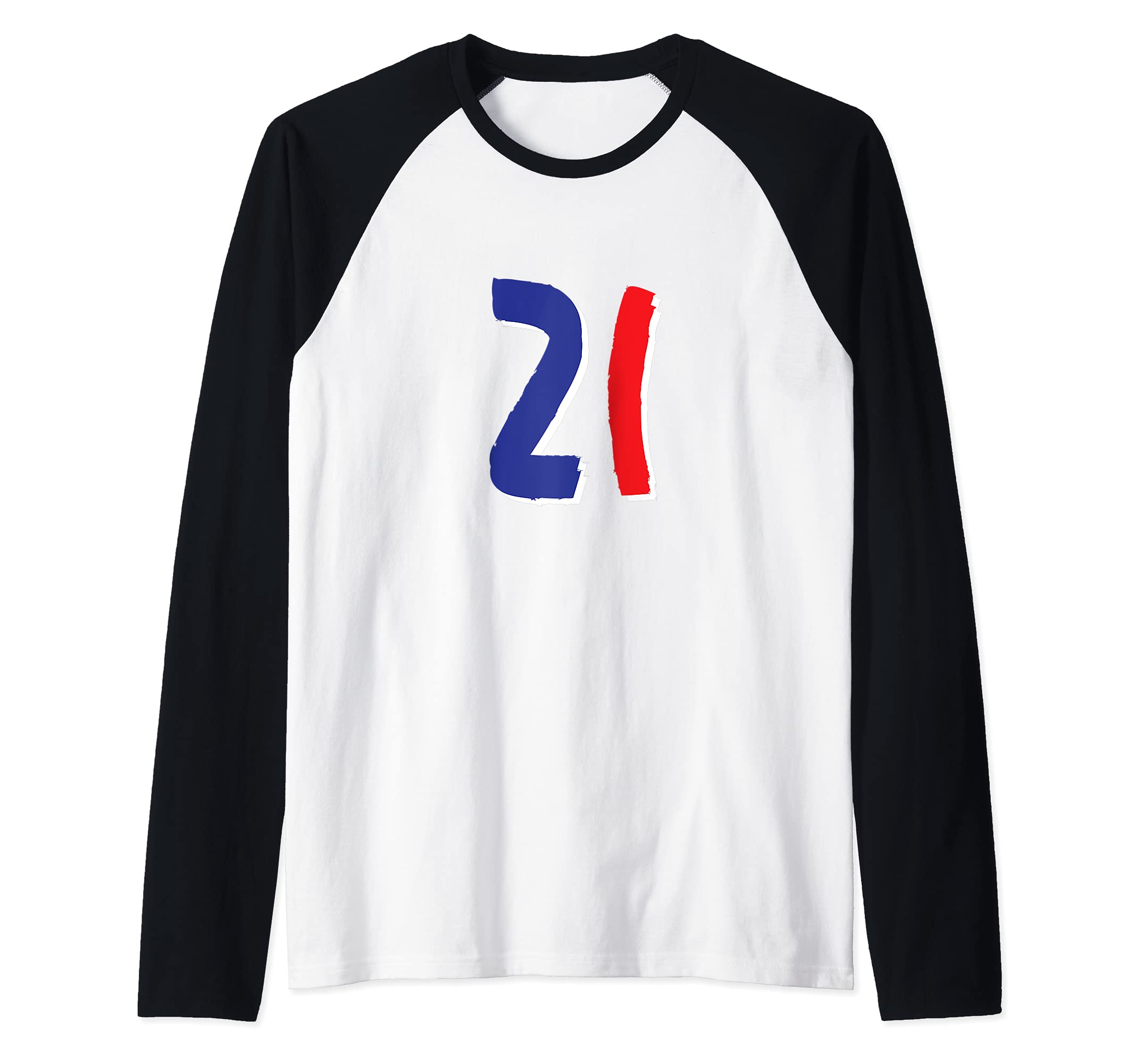 Flag France Raglan Baseball Tee