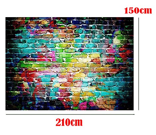 image for FUT HOT SALE! Brick Wall Retro Wood Floor Pictorial cloth LESS CREASE 