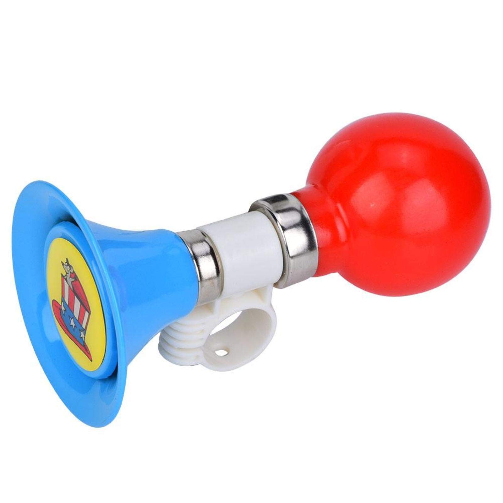 Children Bicycle Horn, Bicycle Horn Bell Metal Rubber Loud Children Bicycle Bell Kids Bike Horn Warning Bell Trumpet Alarm for Boys Girls Bicycle Accessory(Blue)