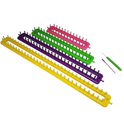 Quilted Bear Straight Quick Knit Knitting Loom Set Create Scarves Hats Shawls Much More Quilted Bear Straight Quick Knit Knitting Loom Set Create Scarves Hats Shawls Much More