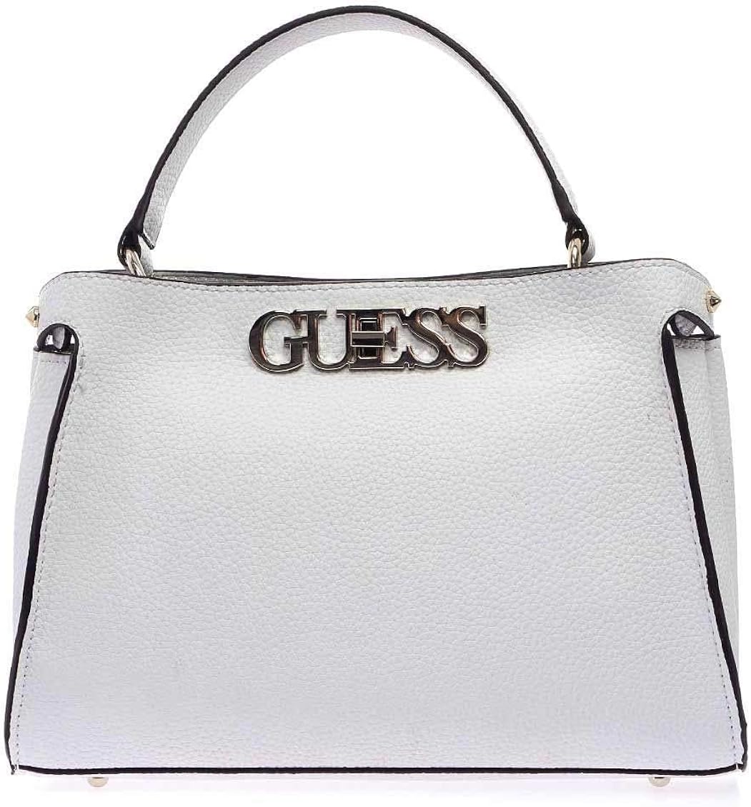 Luxury Fashion Guess Woman HWVG7301050WHITE White Leather Handbag Spring Summer