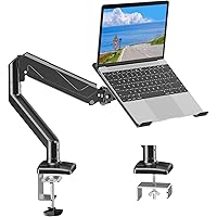 MOUNTUP Laptop Stand, Adjustable Aluminum Laptops Arm Mount for 13-17 Inch Notebook & 32" Monitor, Laptops Arm for Desk Holds