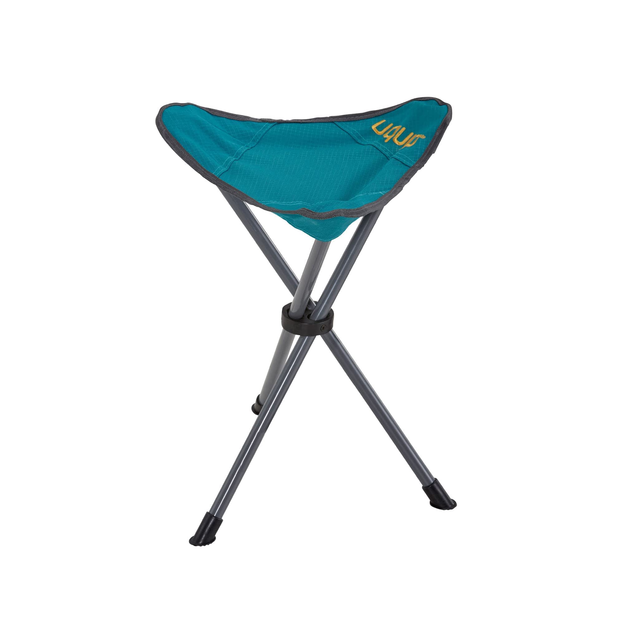 Uquip Darcy Petrol Folding Camping Stool with 100kg Load Capacity, Compact Folding Steel Polyester Stool for Camping, Hiking, Cycling, Festivals