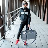 Flintronic Travel Duffel Bag 50L Foldable Lightweight Wet Dry Pocket Blue view 7