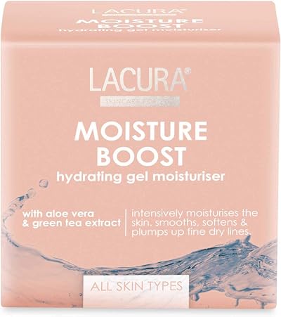 Lacura Moisture Boost Hydrating Face Gel Dry Line Moisturiser Aloe Vera Tea Oil