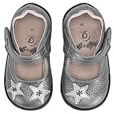 pediped Grip N Go Starlite Casual Mary Jane (Big Kid), Pewter, 23 EU (7 E US Big Kid)