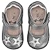 pediped Grip N Go Starlite Casual Mary Jane (Big Kid), Pewter, 23 EU (7 E US Big Kid)
