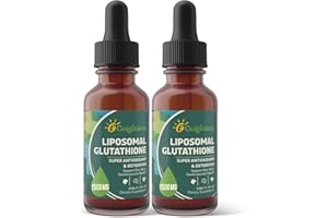 Guigmiens Liposomal Glutathione, Superior Absorption, Liquid Glutathione Supplement, Powerful Antioxidant, Liver Detox, Immune Enhancer, Soy-Free, Non-GMO, Vegan & Gluten Fre, 4 fl.oz,1500 mg
