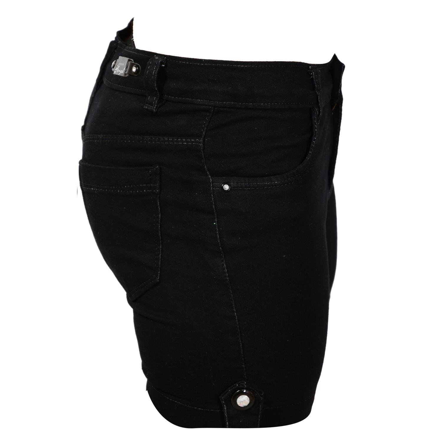 ganga basic denim shorts for women