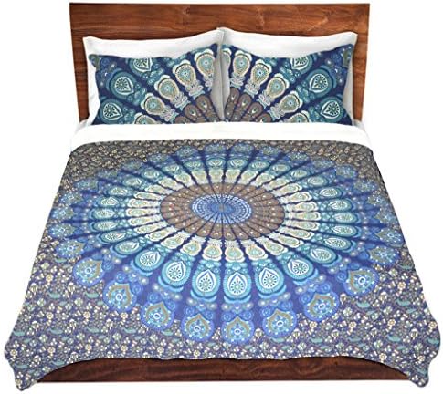 KraftDirect's Mandala Bedding Doona Queen Duvet Covers, Bohemian Mandala Quilt Covers Set, Indian Hippie Mandala With Two Pillow Covers