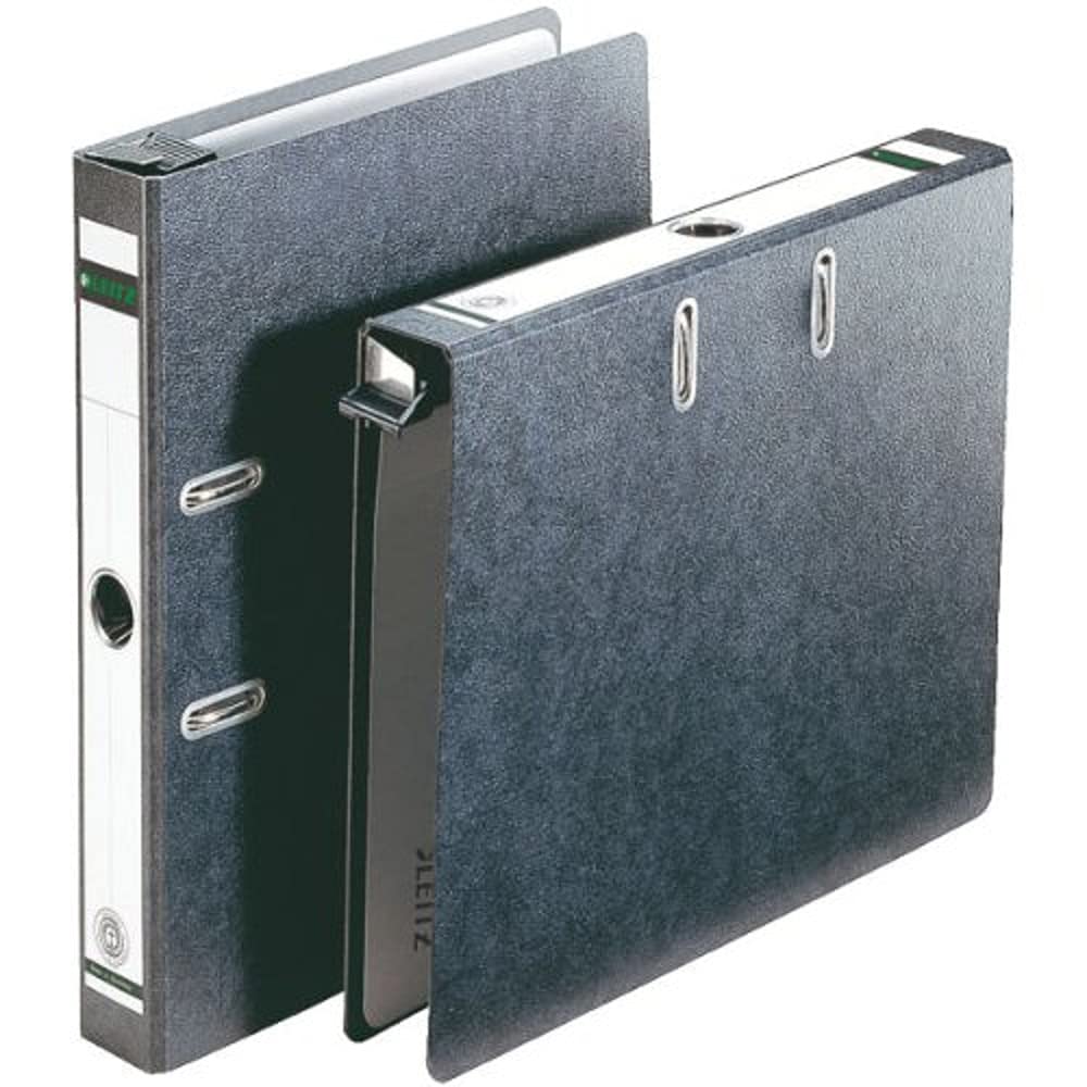 Leitz 18220000 Lever Arch File 180 A4 Narrow Cardboard Black
