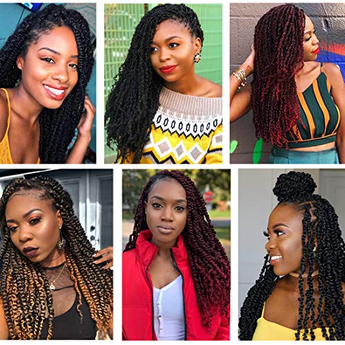 Pre Twisted Passion Twist Crochet Hair Red Passion Twist Hair 18inch