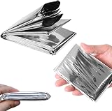 MIXIAO Survival First Aid Blanket Insulating Reflective Silver 130x210cm view 8