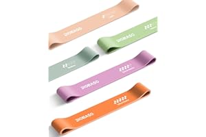 DIOMASO Resistance Bands for Working Out- 5 Levels with Exercise Bands, Multi-Colored Stretch Bands for Women Men, Legs, Glut