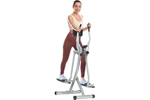 FovemiG Air Walk Cross Trainer Elliptical Machine Glider,LCD Monitor,Abdominal Pad, Full-Body Cardio Equipment for Home Use,Max User Weight 260LBS,Ideal for Indoor Workout & Fitness