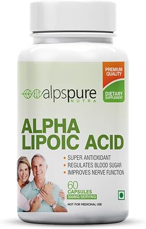 alpspure Nutra Alpha Lipoic Acid 300 Mg - 60 Veg Capsules