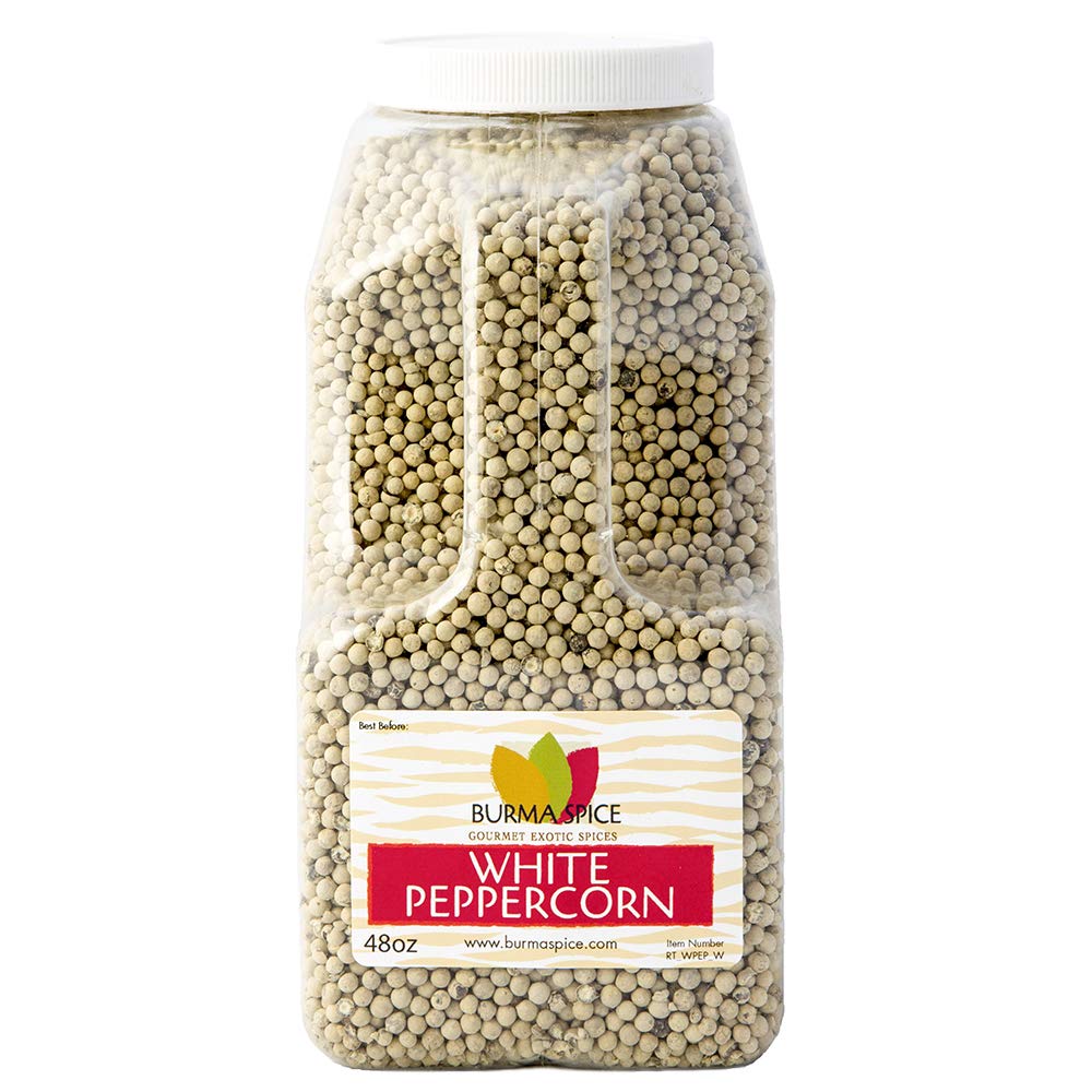 White Pepper, whole White Peppercorns Perfect Mild