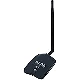 Alfa AWUS036NHA Wireless B/G/N USB Adaptor - 802.11n - 150 Mbps - 2.4 GHz - 5 dBi Antenna - Long Range - Atheros Chipset - Windows XP/Vista 64-Bit/128-Bit Windows 7 Compatible