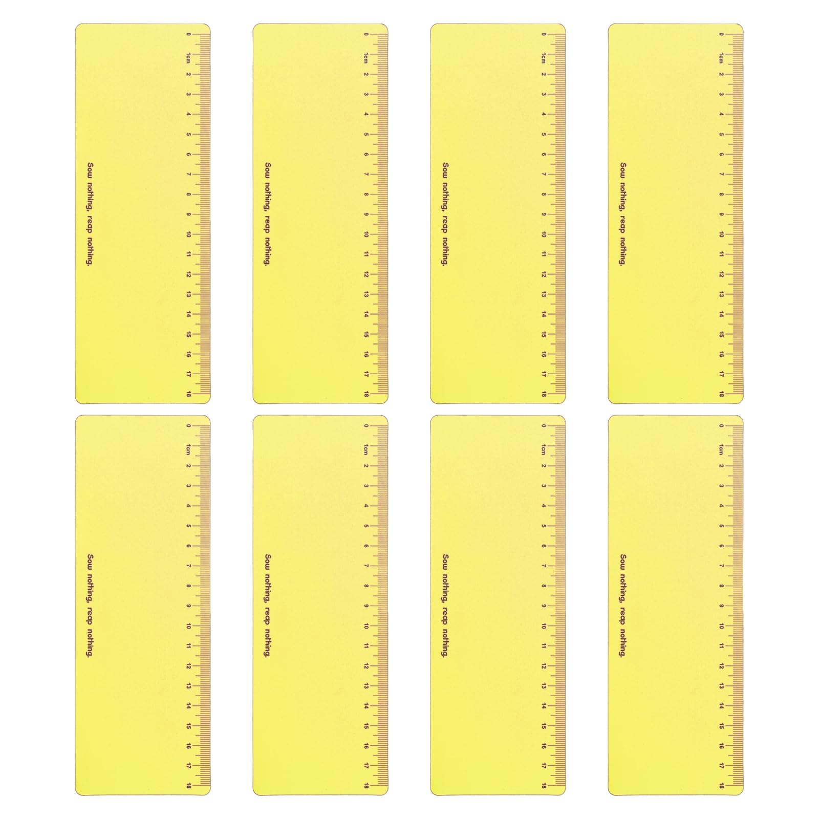 PATIKIL Guided Reading Strips, 8pcs Highlight Colored Overlay Bookmark Reading Tracking Ruler Teacher Teaching Supplies for Classroom, Yellow