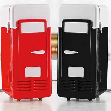 Feitb - Nevera mini USB, latas de bebidas portátiles, indicador ...