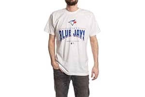 Bulletin MLB Toronto Blue Jays Men’s T-Shirt – Classic Retro Wordmark & Bird Logo Short Sleeve Tee
