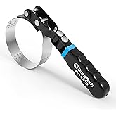DURATECH Standard Swivel Oil Filter Wrench, Oil Filter Removal Tool, Fits Filters 3-1/4" - 3-7/8", Perfect for Car Repair Too
